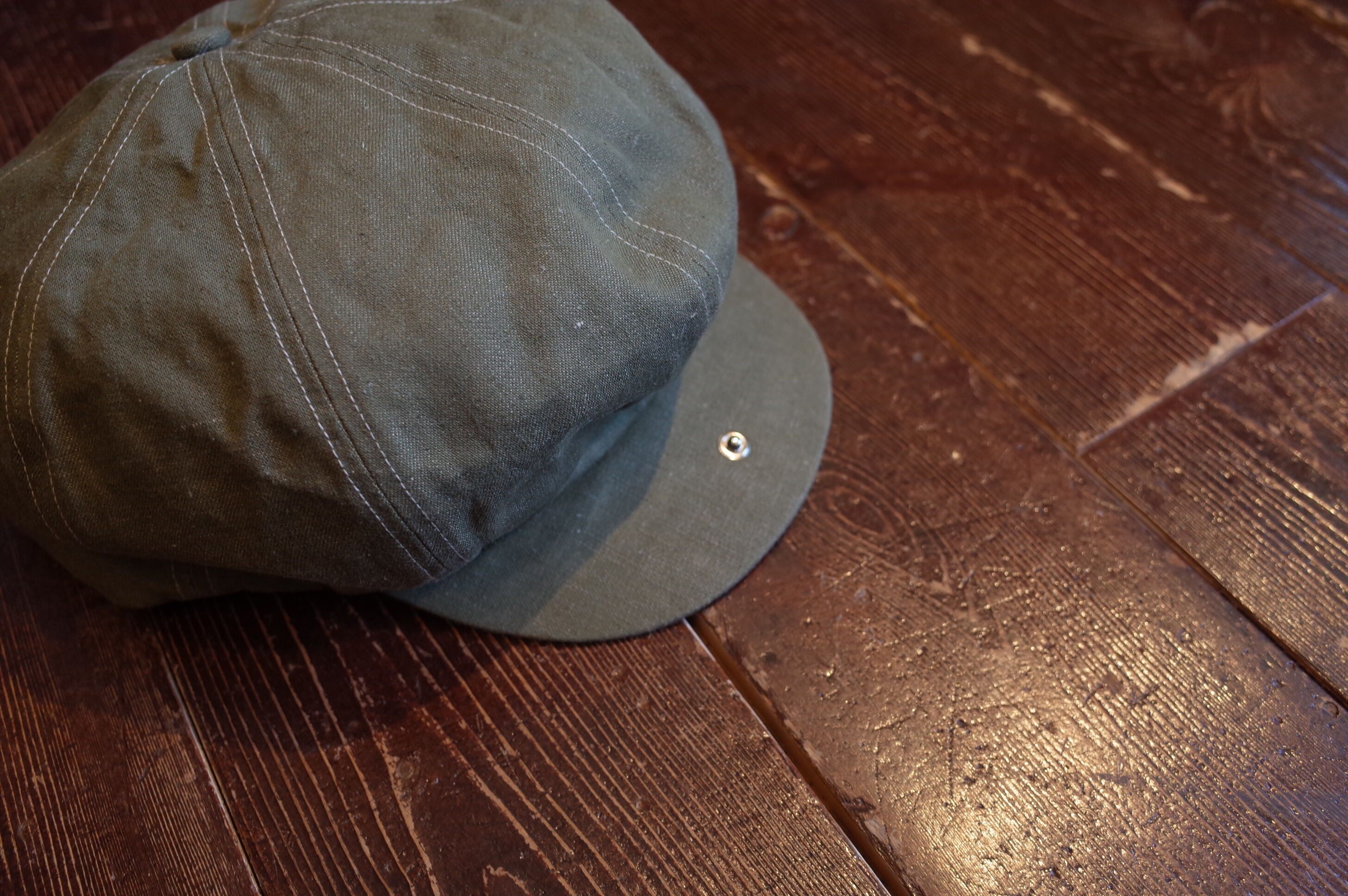 NIGEL CABOURN CASQUETTE - COTTON LINEN DENIM