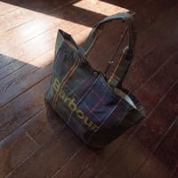Babour  telfield tartan tote bag