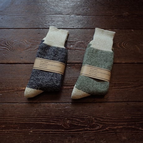 NIGEL CABOURN  PILE 2-TONE SOCKS