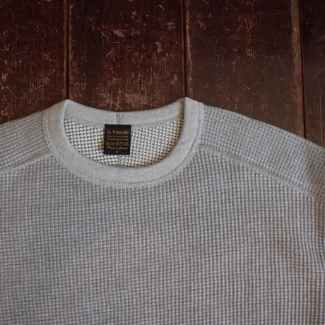 *A VONTADE  Big Waffle Crew Top