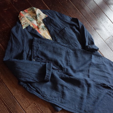 orSlow  SIMPLE LIGHT JACKET / INDIGO CHECK
