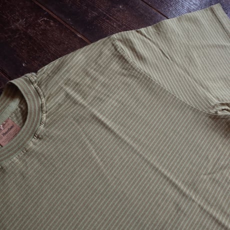 Yonetomi  GARMENT DYED BORDER T-SHIRT (Short Sleeve)