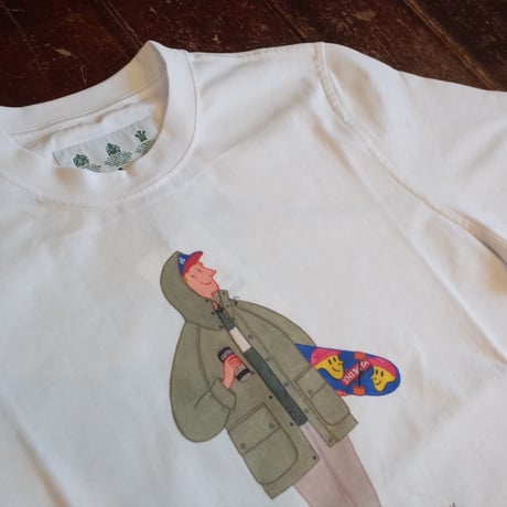 Barbour "WHITE LABEL" × Mr.SLOW BOY  HELMET TEE  &  SKATER TEE