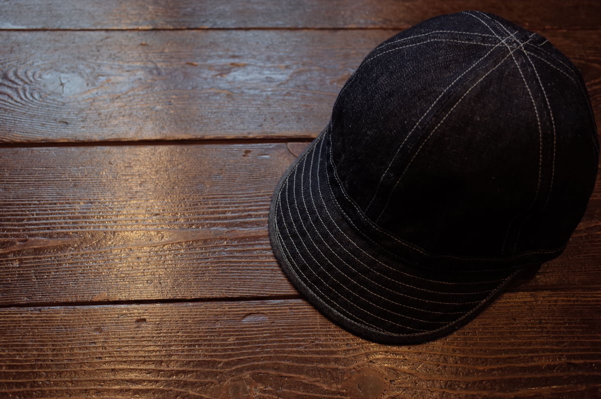 NIGEL CABOURN DECK CAP COTTON LINEN DENIM | MA