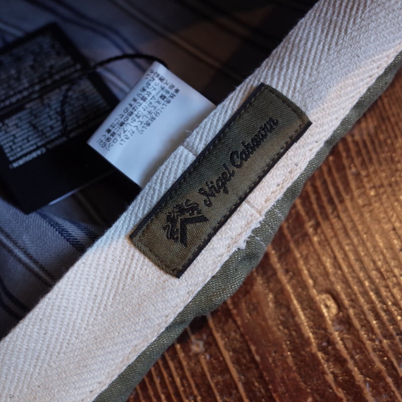 NIGEL CABOURN CASQUETTE - COTTON LINEN DENIM