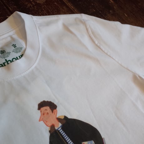 Barbour "WHITE LABEL"× Mr.SLOW BOY  SHOPPER TEE