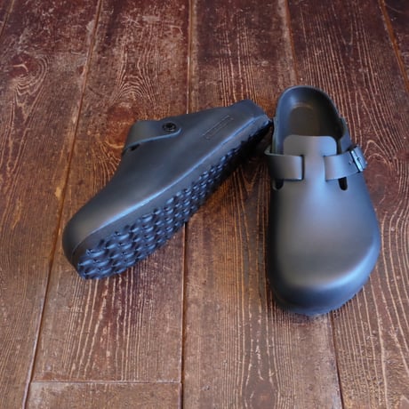 BIRKENSTOCK  BOSTON EXQUISITE  BLACK NATURAL LEATHER