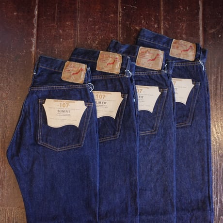 orSlow  #107  IVY FIT SELVEDGE DENIM ONE WASH