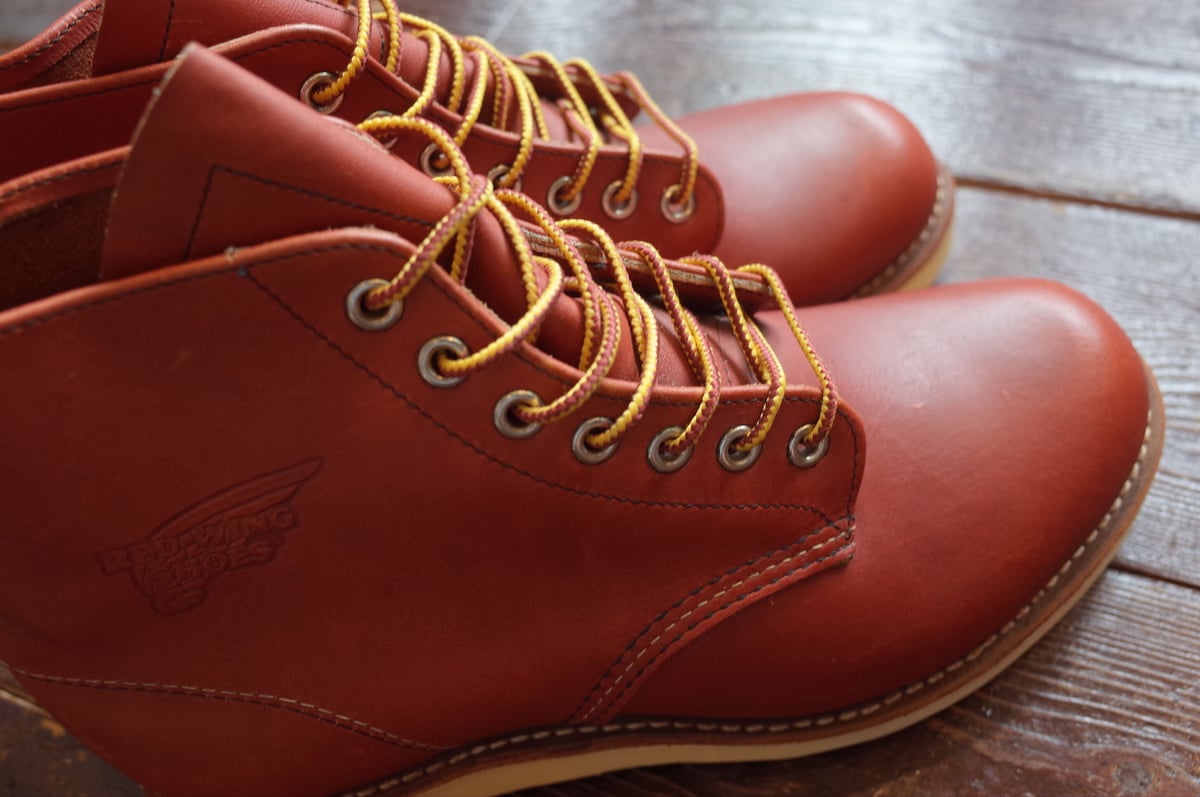 靴 Red Wing 6 Classic Round 8166 Redwing roundtoe brown leather boots style 8166 UK 8 US 9 | eBay