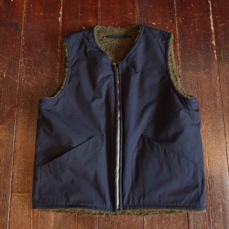Nigel Cabourn REVERSIBLE DECK VEST | MAPS E-Shop