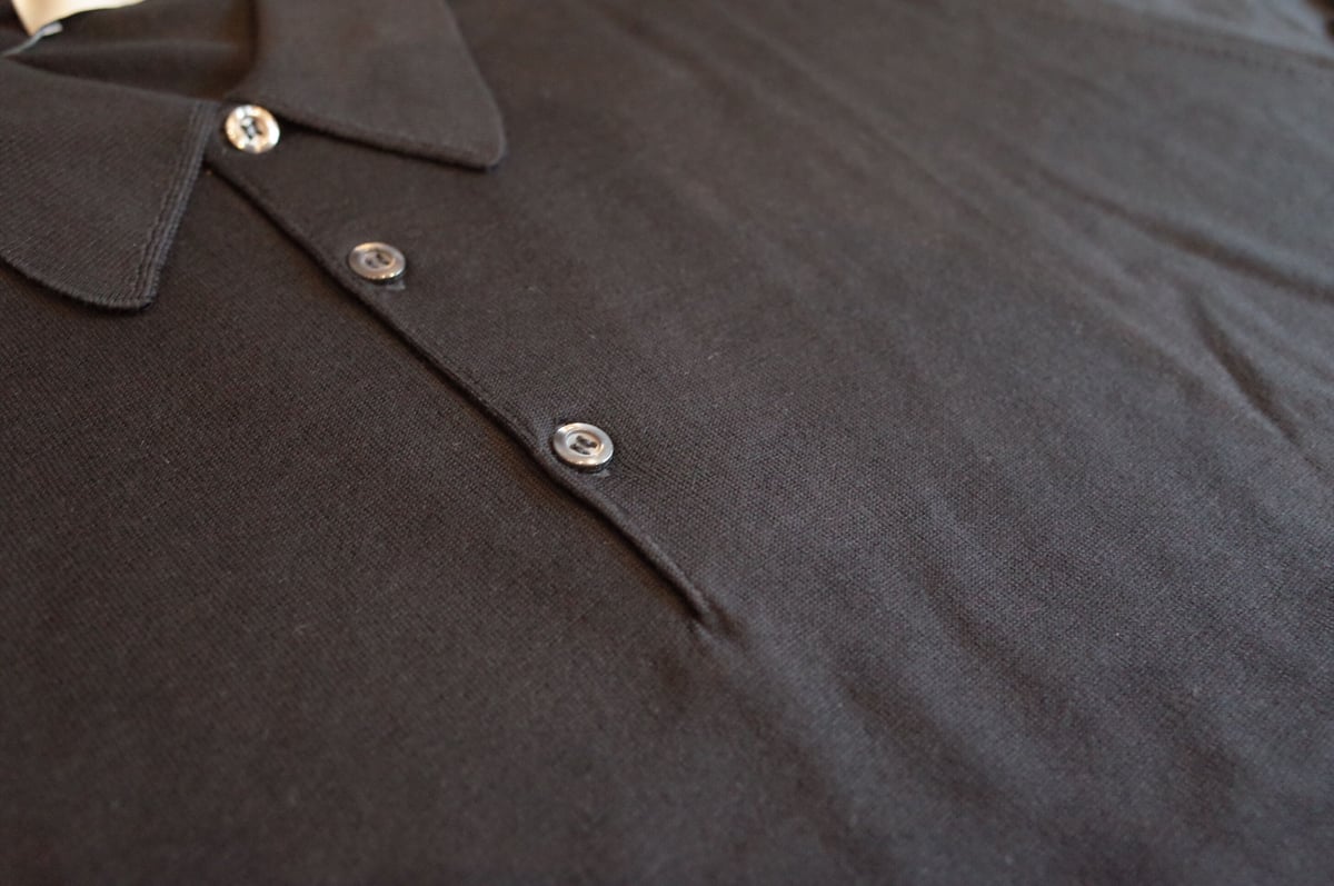 JOHN SMEDLEY ダークグレー ポロシャツ Isis S JOHN SMEDLEY ジョンスメドレー HERITAGE ISIS EASY FIT 30G