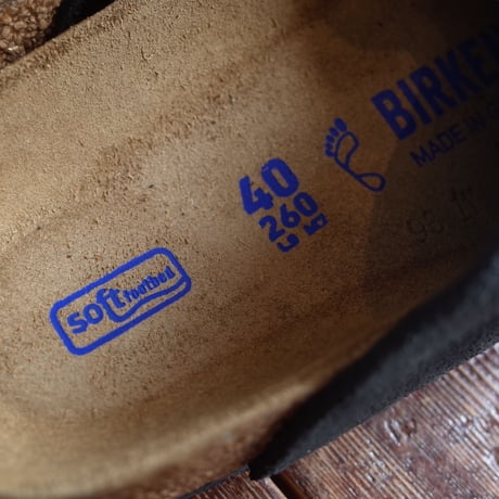 BIRKENSTOCK  ZURICH SUEDE LEATHER SOFT FOOTBED