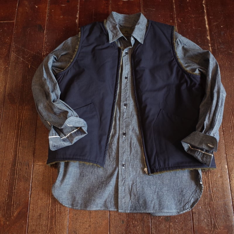 Nigel Cabourn REVERSIBLE DECK VEST | MAPS E-Shop
