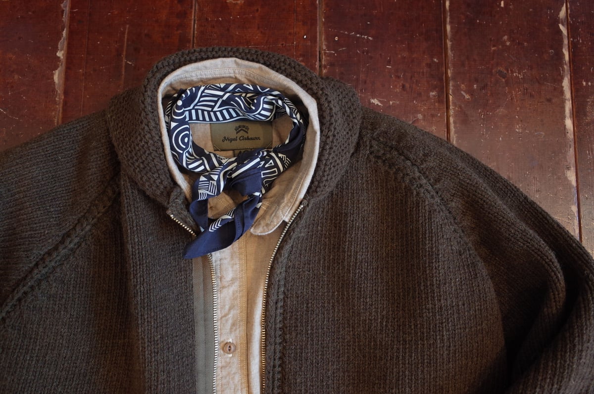 Nigel Cabourn 40'S USAF ZIP CARDIGAN C2 TYPE