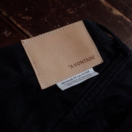 *A VONTADE  5Pocket Jeans - Regular Fit-  13.5Oz Selvedge Denim Black