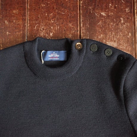SAINT JAMES  CANCALE Ⅱ  PLAIN SHOULDER BUTTON SWEATER