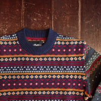 Barbour  Patchwork fair isle crew neck sweater