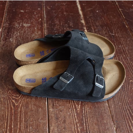 BIRKENSTOCK  ZURICH SUEDE LEATHER SOFT FOOTBED