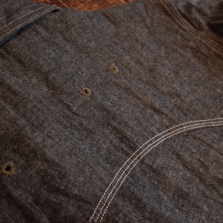 Nigel Cabourn  NEW MEDICAL SHIRT - BLACK