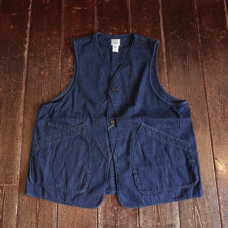 Post O' Alls  #3503 - 8DI  DEE Vest 2  8oz Denim Indigo Deep Wash