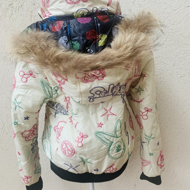 scolar リバーシブル ジャンパー スカラー ScoLar 柄展開リバーシブルブルゾン （ブラック