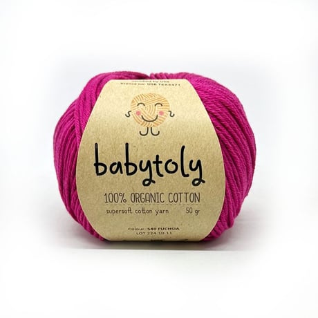 【babytoly】FUCHSIA//Organic cotton yarns