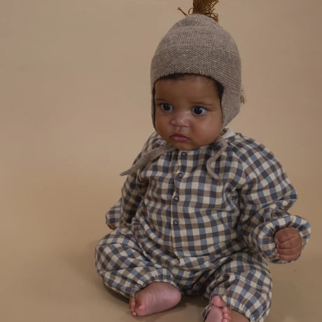 【organic zoo】Shoreline Gingham Onesie
