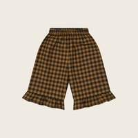 【organic zoo】Blueberry Gingham Frill Culottes