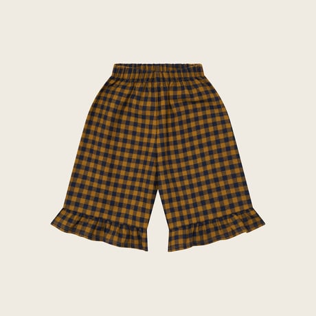 【organic zoo】Blueberry Gingham Frill Culottes
