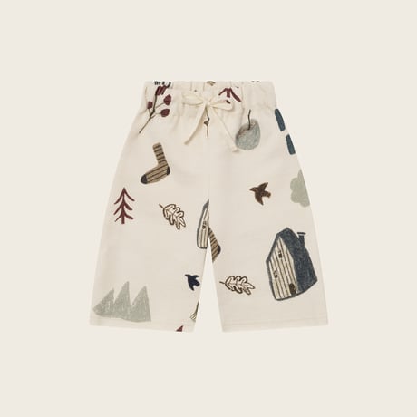 【organic zoo】Cosy Wild Wide Leg Pants Undyed