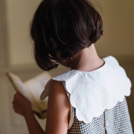 【Little Cotton Clothes】 Scallop Collar - Off-White