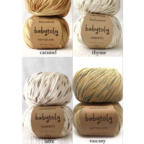 予約【babytoly 】popcorn sweater / confetti