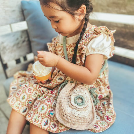 予約【babytoly×lana】blossom flower bag