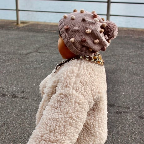 予約【babytoly】rainbow popcorn beanie