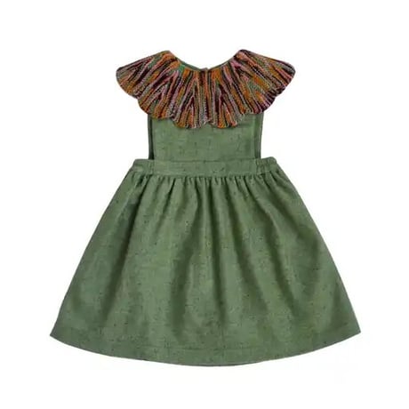 【kalinka】Cordelia Pinafore / Dried Moss