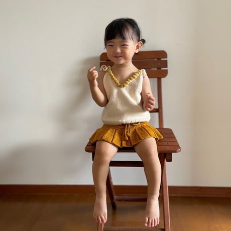 予約【babytoly】eva knit top / confetti