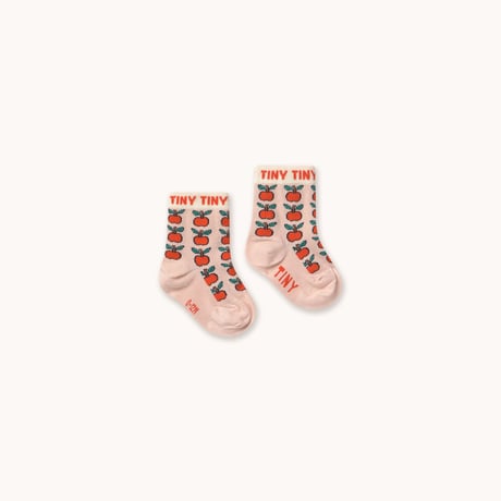 【TINYCOTTONS】APPLES MEDIUM SOCKS *wild rose*