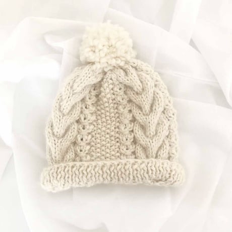 予約【babytoly 】baby alpaca cable beanie