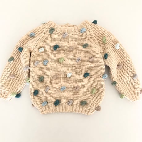 予約【babytoly】rainbow popcorn sweater