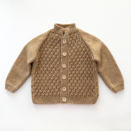 予約【babytoly】 honeycomb cardigan