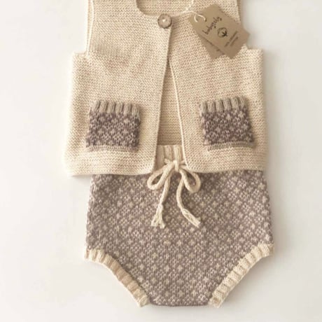 予約【babytoly】folk vest