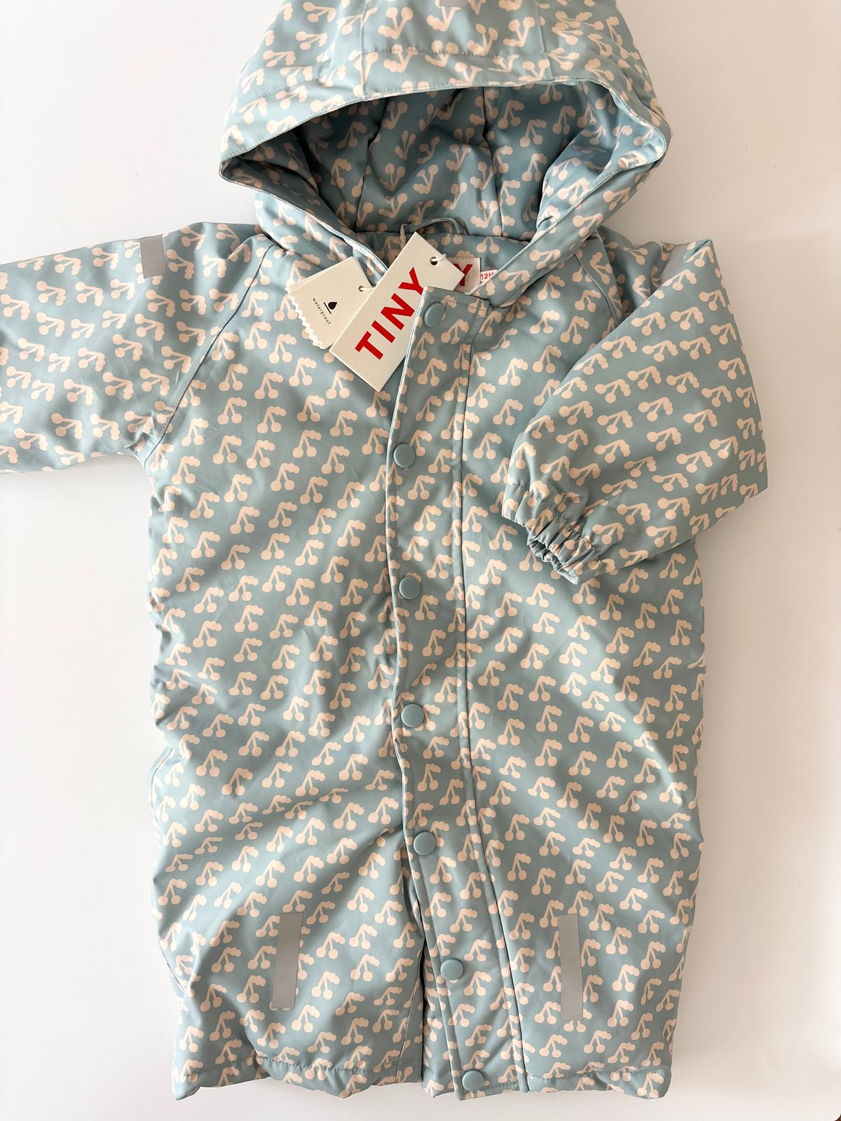 Tiny Cottons スノーウェア TINYCOTTONS】CHERRIES SNOW ONE-PIECE *warm grey
