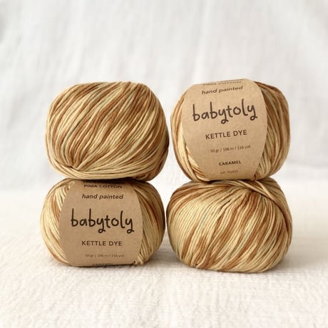 予約【babytoly】CARAMEL//Organic cotton yarns/Confetti