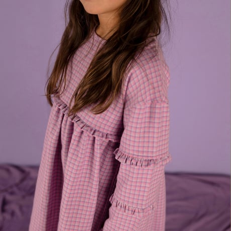 【nixnut】Feel Dress/LILA CHECKERED