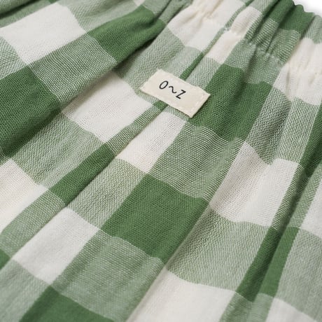 【organic zoo】Dill Gingham Frill Culottes