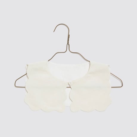 【Little Cotton Clothes】 Scallop Collar - Off-White