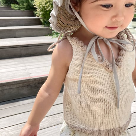 予約【babytoly】eva knit top / confetti