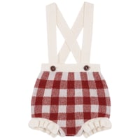 【birinit】Gingham Russet straps bloomer