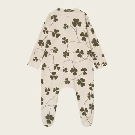 【organic zoo】Clover Zip Sleepsuit Undyed