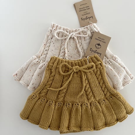 予約【babytoly】ivy skirt   (confetti yarn)